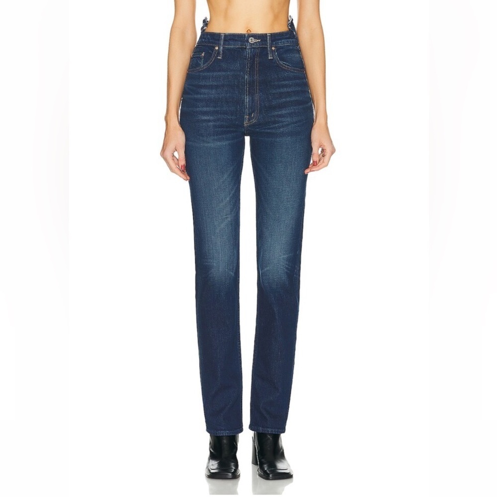 MOTHER High Waisted Rider Shift Sneak Jeans Size 24